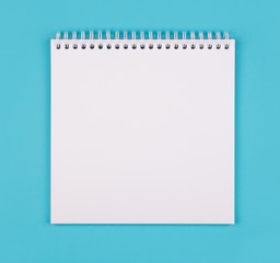 Empty white notepad