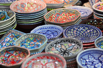 Fototapeta premium The colorful markets of the Far East
