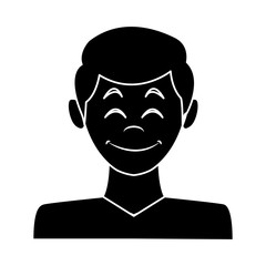 Man avatar profile icon vector illustration graphic design