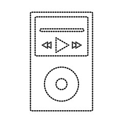 Music player device icon vector illustration graphic design