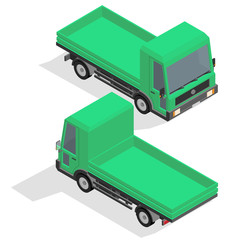 Isometric medium truck