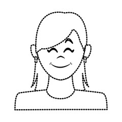 Woman avatar profile icon vector illustration graphic design