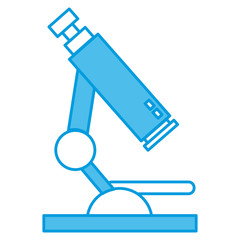 Microscope scientific tool icon vector illustration graphic design