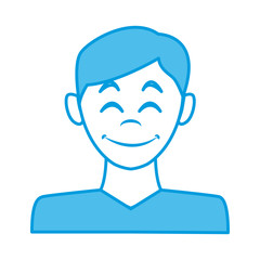 Man avatar profile icon vector illustration graphic design
