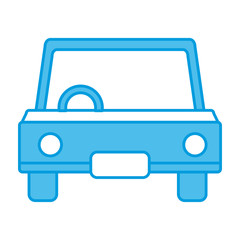 Car frontview symbol icon vector illustration graphic design