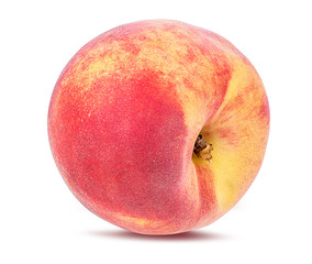 Peach isolated on white background