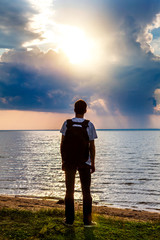 Young Man at Seaside