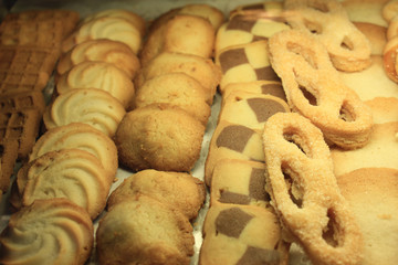 Luxurious cookies on display