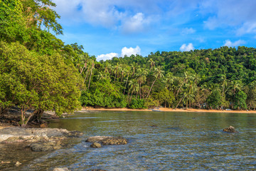 Lonely beach on El Nido, Philippines