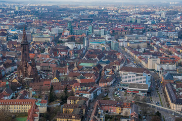 Fototapeta na wymiar Freiburg im Breisgau im Januar 2018