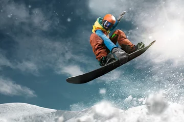 Rolgordijnen Snowboarding © VIAR PRO studio