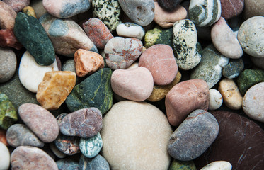 Sea pebble stones
