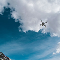 drone flying sky