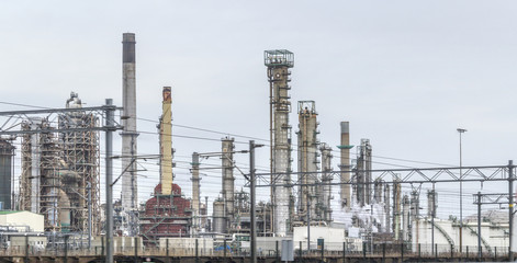 Fototapeta premium industrial roadside scenery