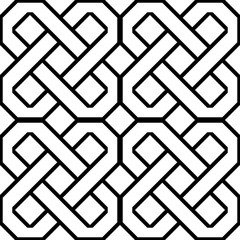 Design seamless monochrome geometric pattern