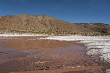 Beautiful bolivian landscape on the road to San Antonio de Lipez - Boliva, South America