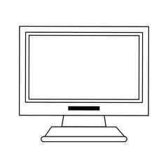 Computer screen technology icon vector illustration graphic design