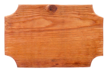 Frame, border made from wood, isolated on white background.