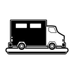 Delivery truck vehicle icon vector illustration graphic design