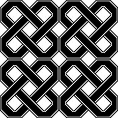 Design seamless monochrome geometric pattern