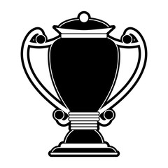 Cup trophy symbol icon vector illustration graphic design