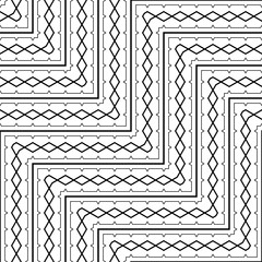 Design seamless monochrome zigzag pattern