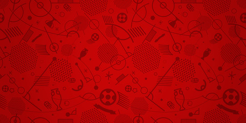 Soccer championship abstract red vector background © tovovan
