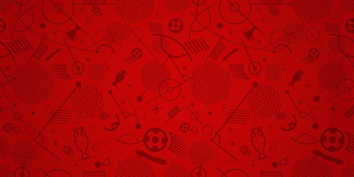 Soccer championship abstract red vector background