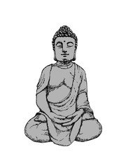 Buddha stone figure