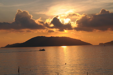 tramonto sulla palmaria