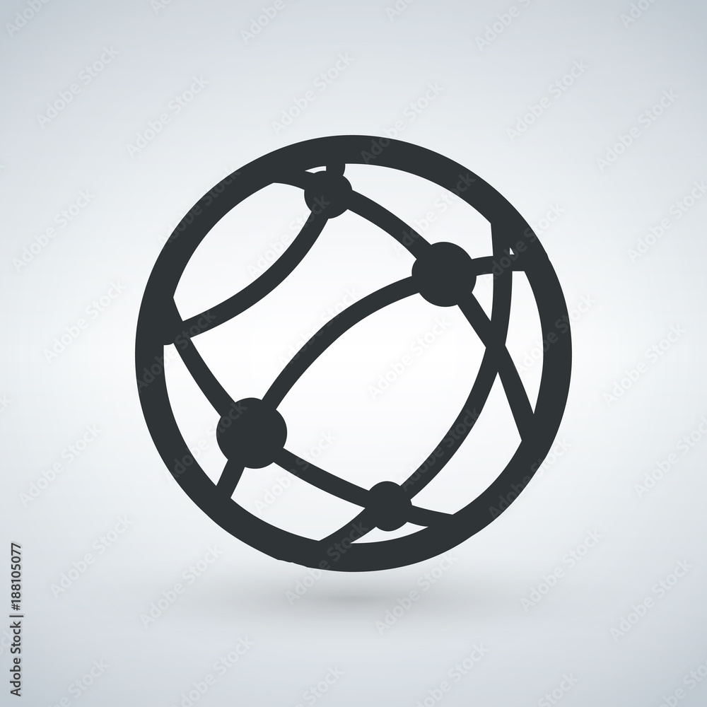 Poster web icon in trendy flat style isolated on background. web icon page symbol for your web site design 