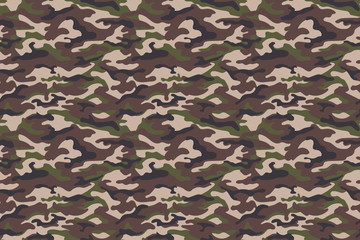 Brown green camouflage texture. Vector