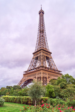 Eiffel Tower Up Close. Paris