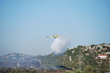 Wasserflugzeug Brand löschen Kroatien