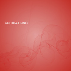 Abstract colored wave or curved line element for design. Vector illustration.