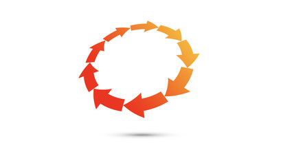 frecce, consecutive, 360, cerchio © xyz+