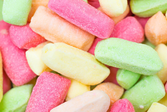 Background of colored candies