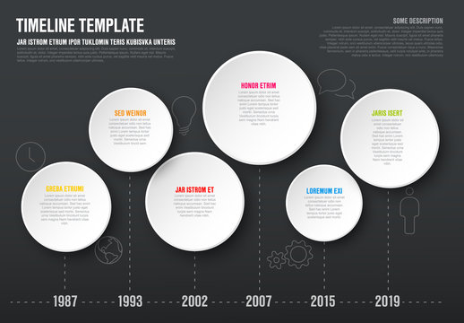 Vector Infographic timeline template