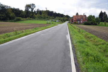 Landstraße in Reinsen/Schaumburg