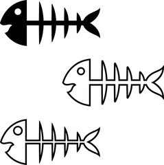 Fish Bone Icon Design