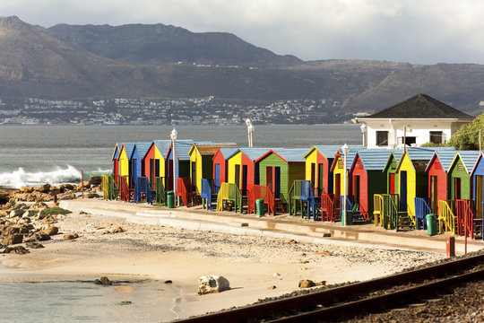 Bath Cabins in Simons Town near Cape Town