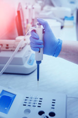 Medical equipment. Biochemistry test. Technology