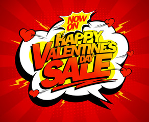 Happy Valentines day sale banner design