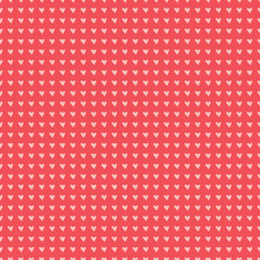 Valentine day background with texture heart for web banner, pacage paper, greeting card. Seamless vintage geometric pattern