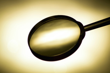 Search and enlargement concept, magnifying glass image