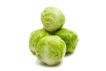 brussels sprouts isolated