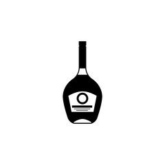 bottle of cognac icon. Alcohol  element icon. Premium quality graphic design icon. Baby Signs, outline symbols collection icon for websites, web design, mobile app