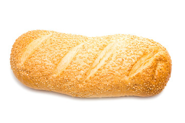 loaf with sesame isolated