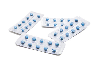 packing of pills isolated