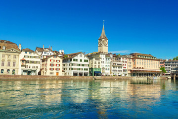 Zurich city on sunny day